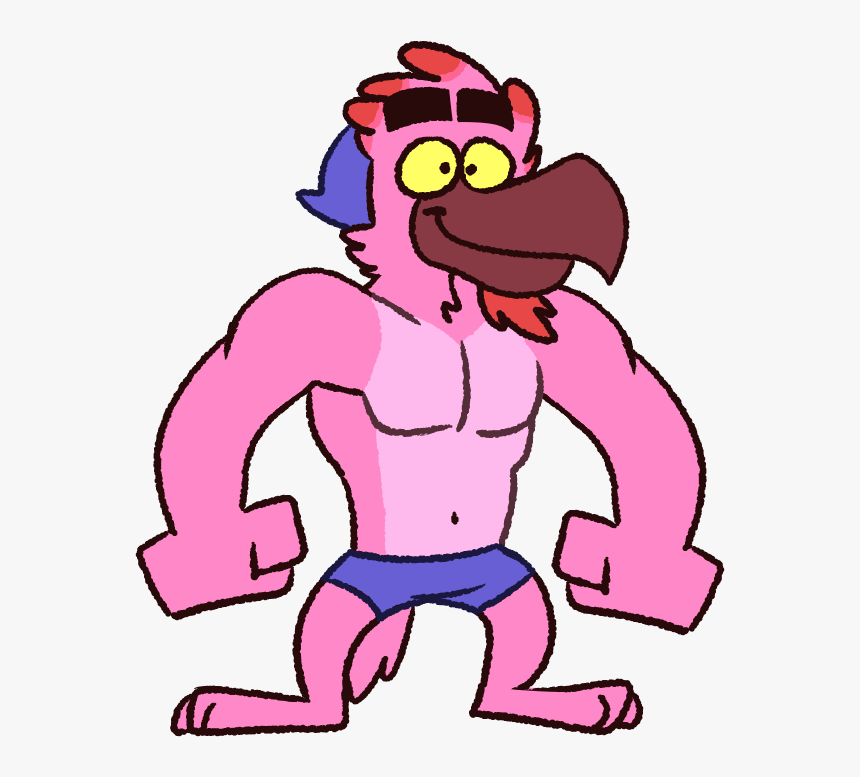 Flamingo Spencer2 - Cartoon, HD Png Download