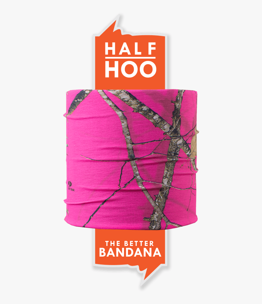 Mossy Oak Pink Half Hoo - Headband, HD Png Download