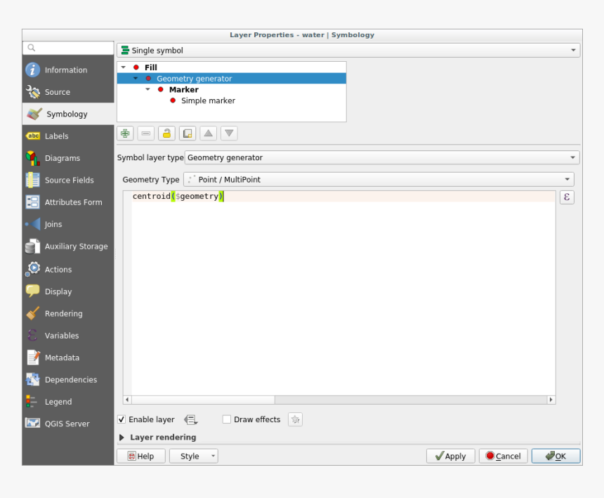 - - / - - / - - / Images/geometry Generator Query - Simbología Simbolo Para Añadir Capa Vectorial Qsig, HD Png Download