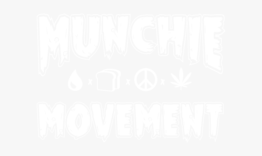 Munchie Movement White Edited - Drapeau Peace And Love, HD Png Download