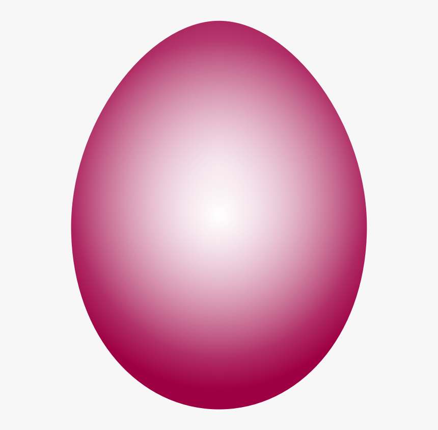 Easter Egg - Transparent Pink Easter Egg, HD Png Download