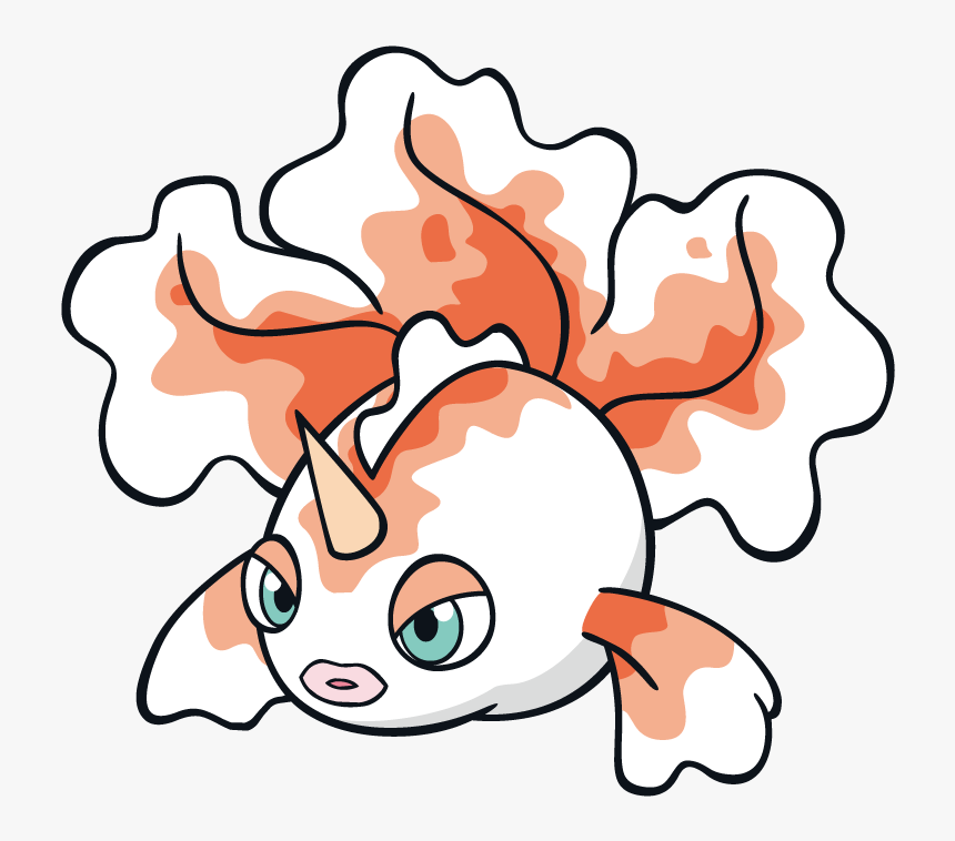 Goldeen Pokemon Character Vector Art - Goldeen Png, Transparent Png