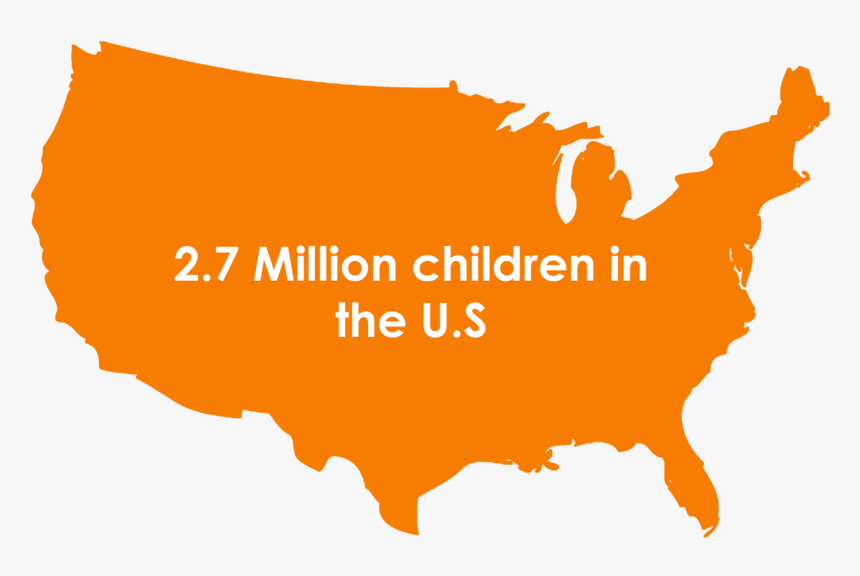 Usa Map Silhouette Png, Transparent Png