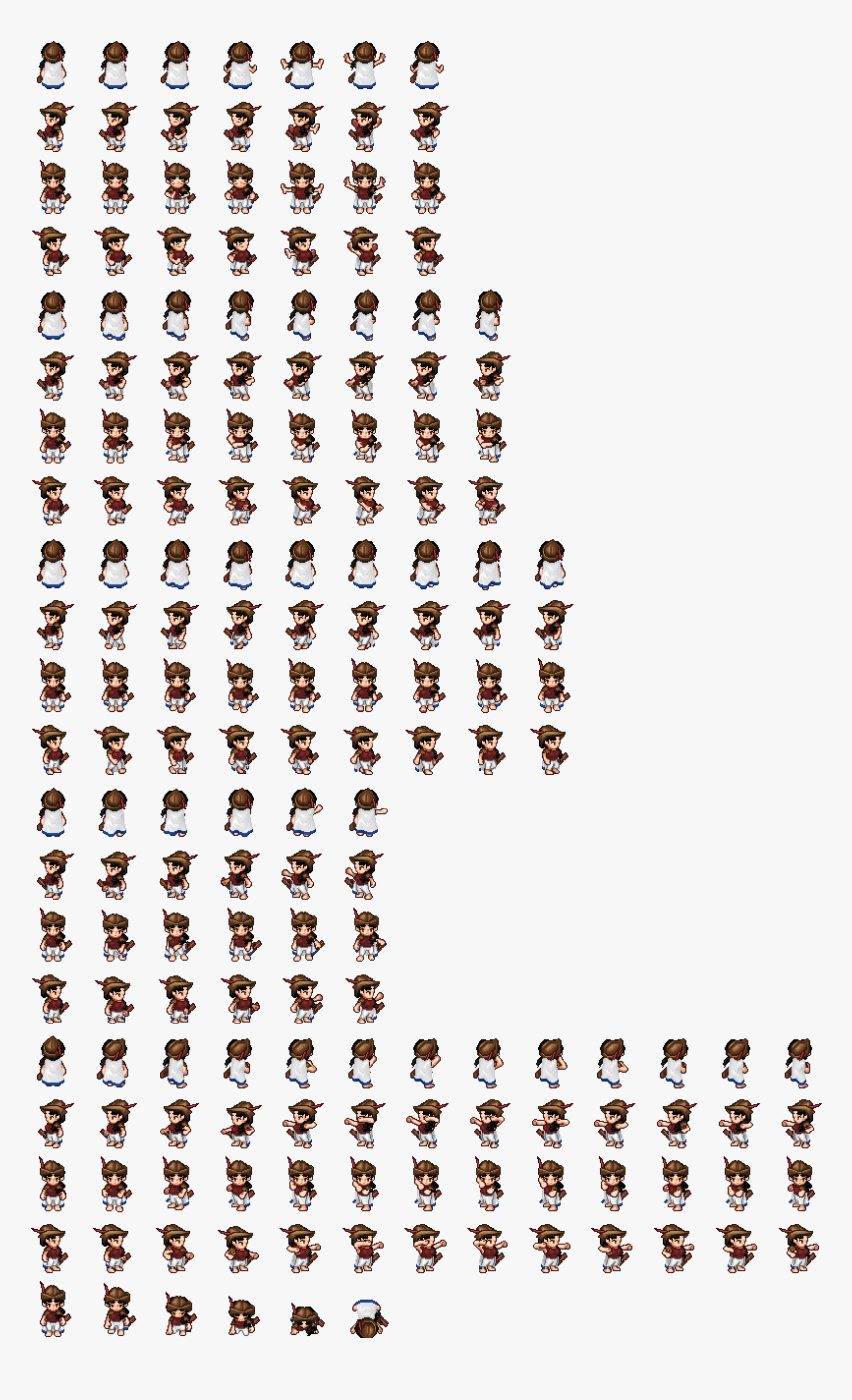 Free Pixel Art Sprite Sheet, HD Png Download
