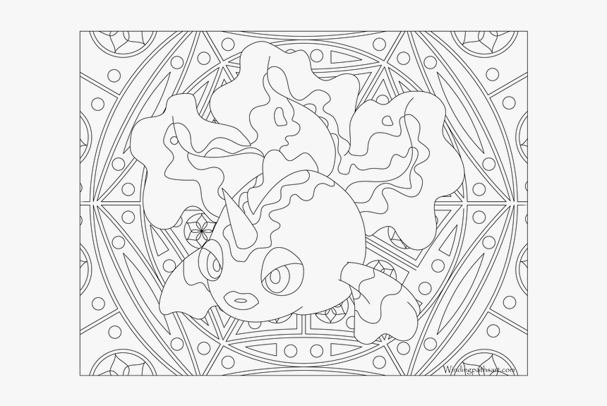 Vulpix Pokemon Coloring Pages, HD Png Download