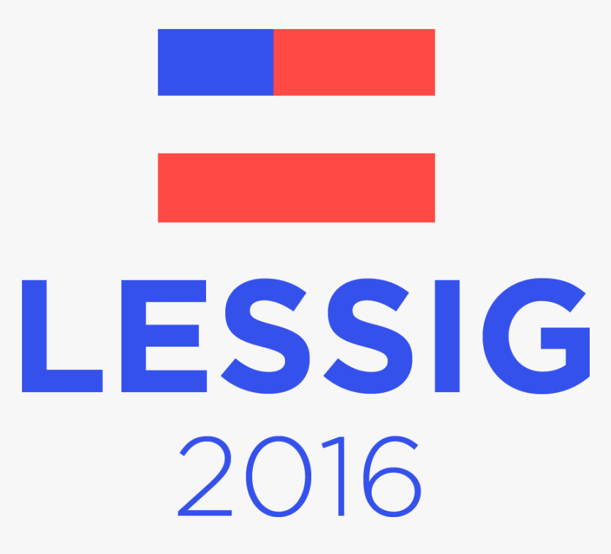 Lessig 2016 - Larry Lessig Logo, HD Png Download
