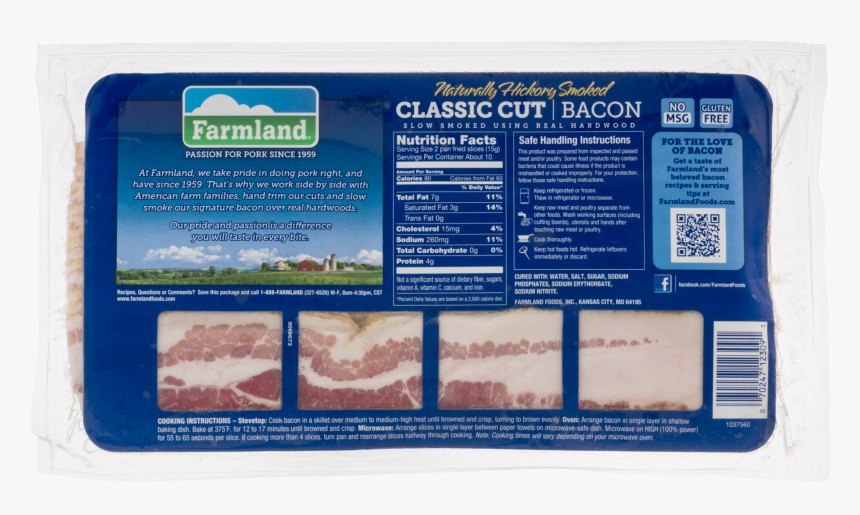 Pure Farmland Applewood Smoked Bacon Barcode, HD Png Download