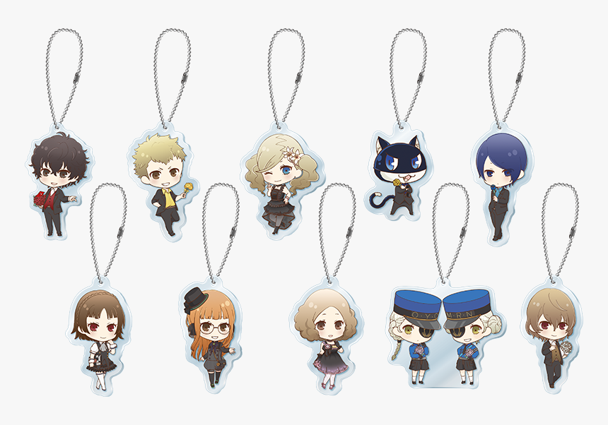 セガ コラボ カフェ ペルソナ 5 The Animation デフォルメ アクリル キーホルダー B, HD Png Download
