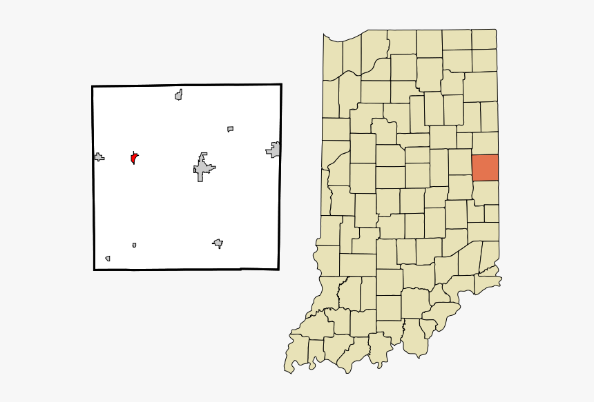 Randolph County Indiana Incorporated And Unincorporated - West Lafayette Indiana County, HD Png Download