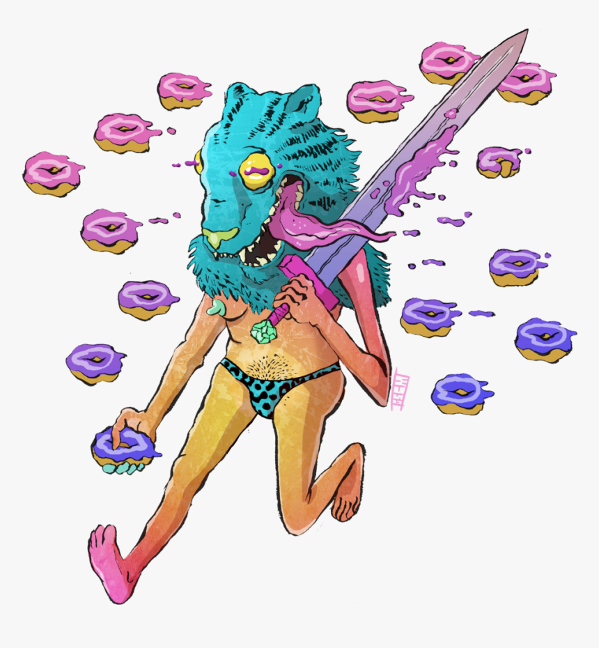 Donut Tiger For Tee, HD Png Download