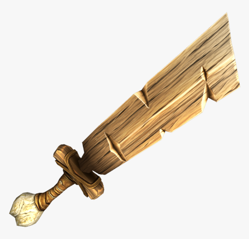 Sword In The Stone Png - Creativerse Wooden Sword, Transparent Png