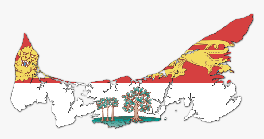 Prince Edward Island Png - Prince Edward Island Flag Map, Transparent Png