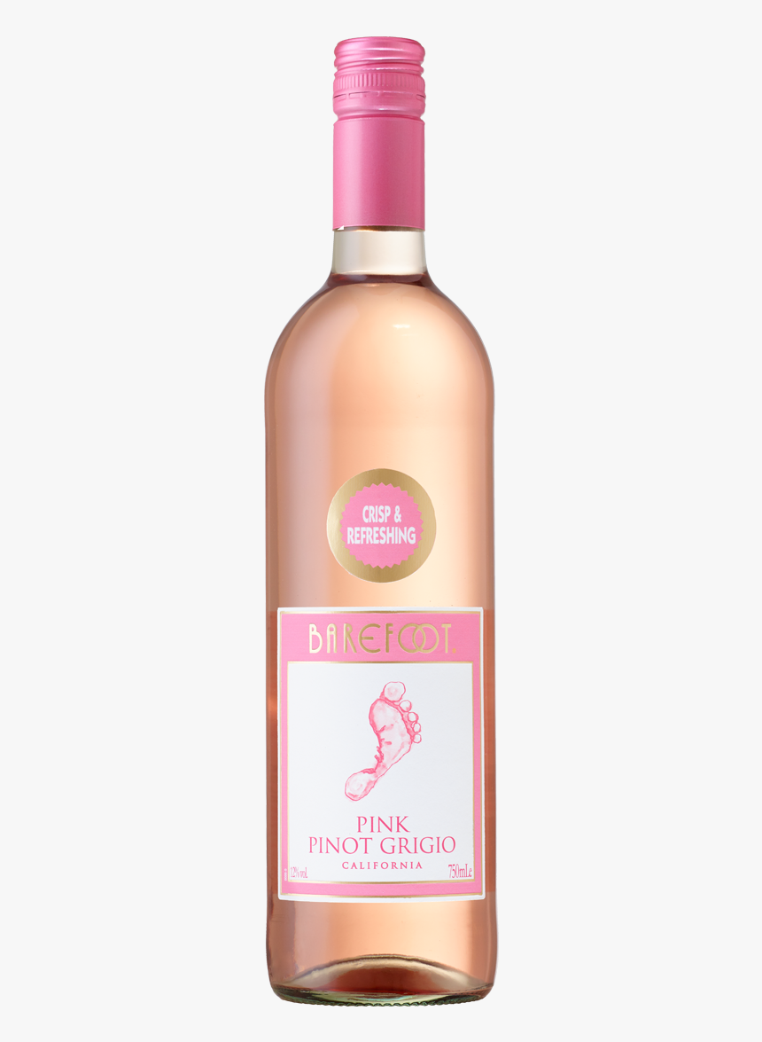 Barefoot Pink Pinot Grigio Wine - Barefoot Pink Pinot Grigio, HD Png Download