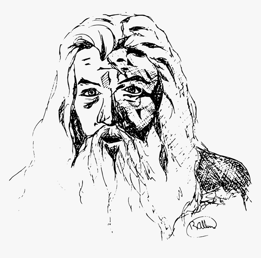 Lord Of The Rings Line Art, HD Png Download
