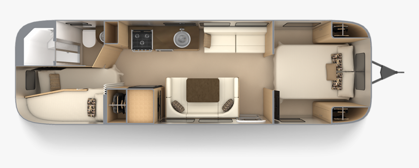 Airstream Flying Cloud 30fb Bunk, HD Png Download