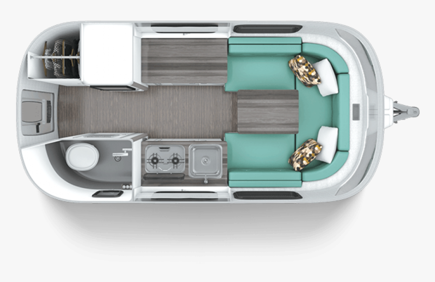Airstream Nest Floor Plan, HD Png Download
