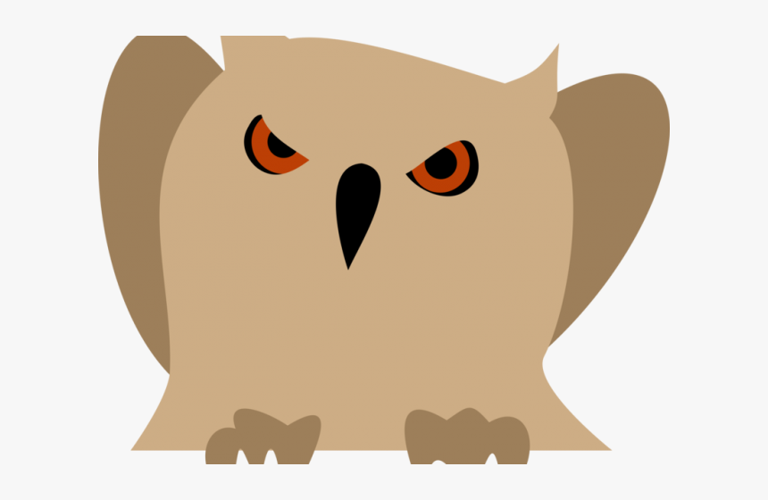 Snowy Owl Clipart Clip Art - Transparent Owl Angry, HD Png Download