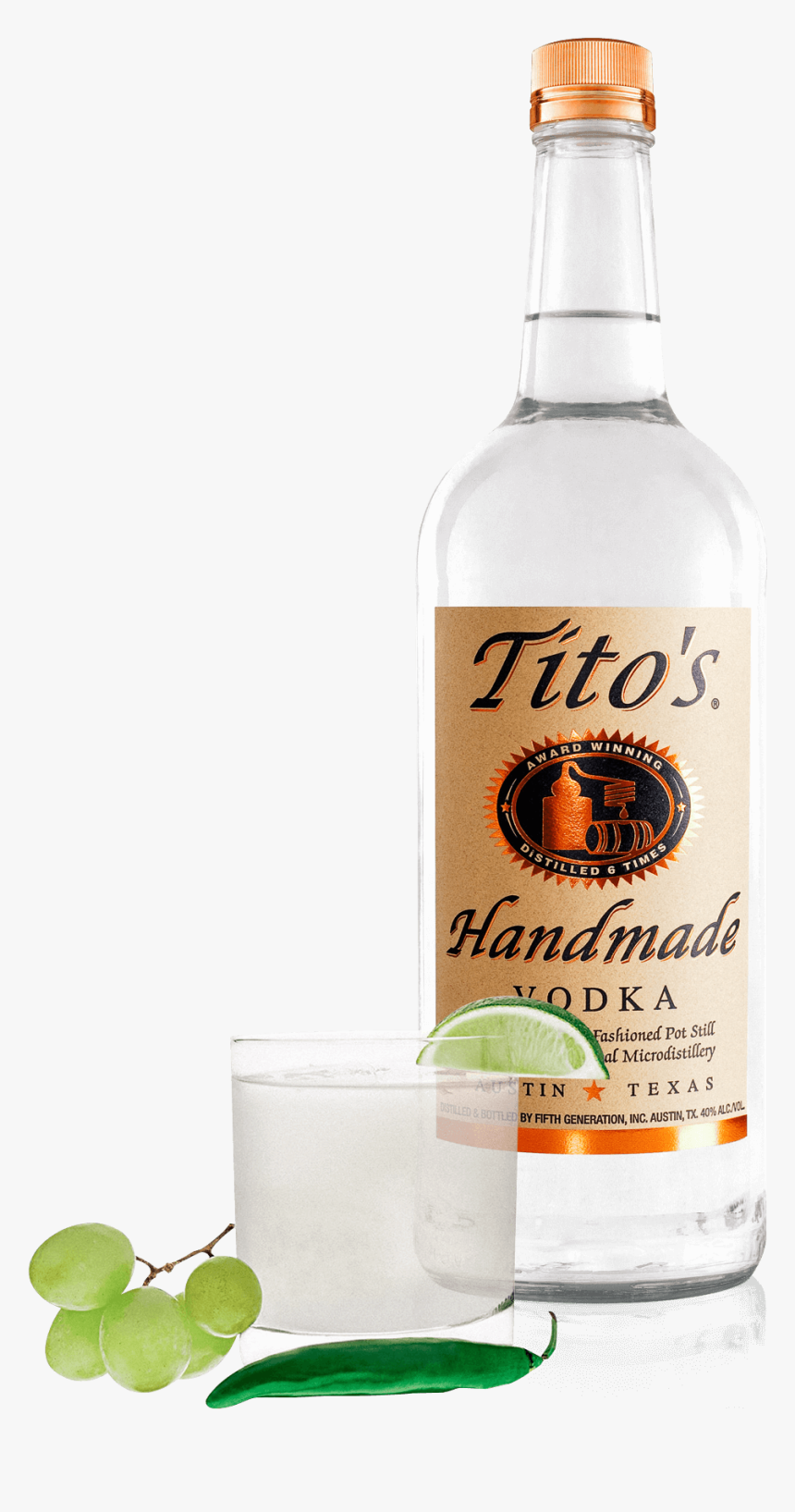 Tito's Handmade Vodka, HD Png Download , Transparent Png Image - PNGitem