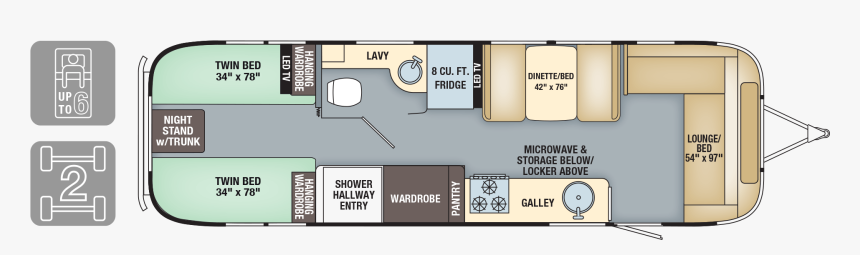 Airstream Flying Cloud 30rb, HD Png Download