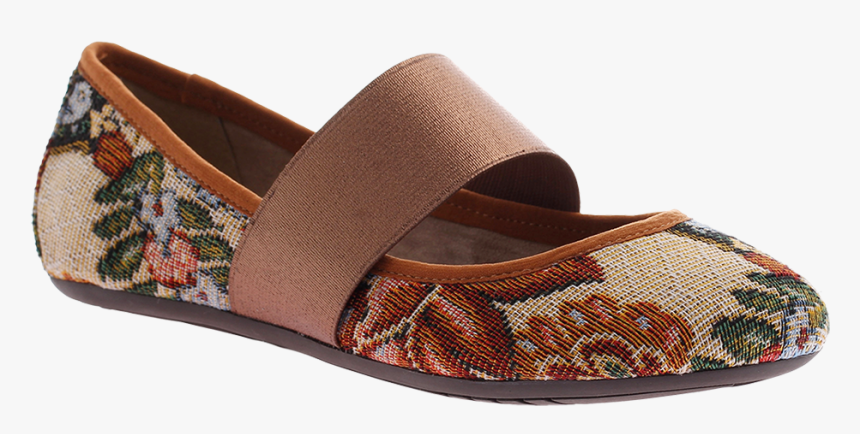 Reach In Yellow Tapestry Women S Ballet Flat - Sandal, HD Png Download