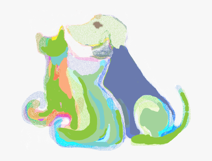 Drawing Of Grooming Dogs And Cats - Illustration, HD Png Download