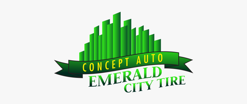 Concept Auto Emerald City Tire - Graphic Design, HD Png Download