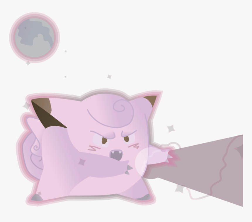 Clefairy Used Moon Blast Game Art Hq Pokemon Art Tribute - Clefairy Moonblast, HD Png Download