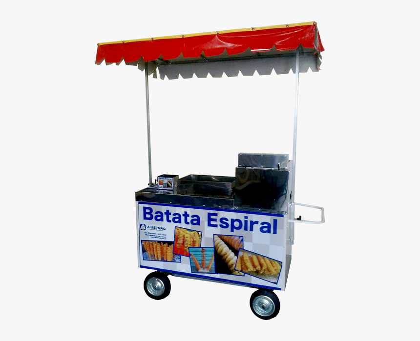 Clip Art Maquina De Batata Espiral - Carrinho Para Batata Espiral, HD Png Download