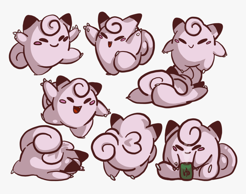 Clefairy Doodles I’m Working On My Redbubble Shop, - Cartoon, HD Png Download