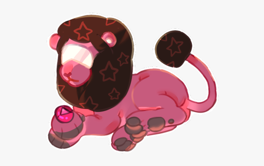 Lion Pink Mammal - Garnet A Lion From Steven Universe, HD Png Download