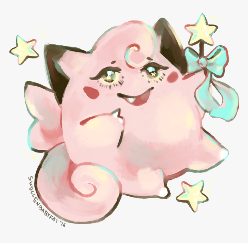 A Transparent Clefairy To Leave You A Wish On Your - Cartoon, HD Png Download