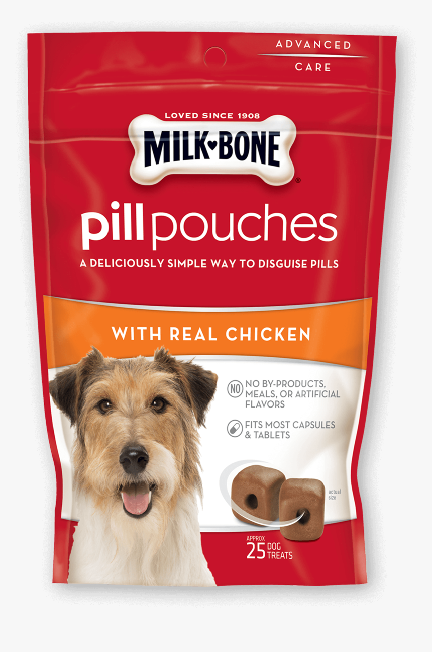 Pill Pouches With Real Chicken - Milk Bone Pill Pouches, HD Png Download