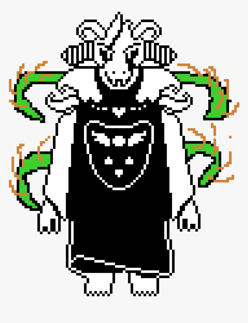 Asriel Dreemurr Pixel Art, HD Png Download