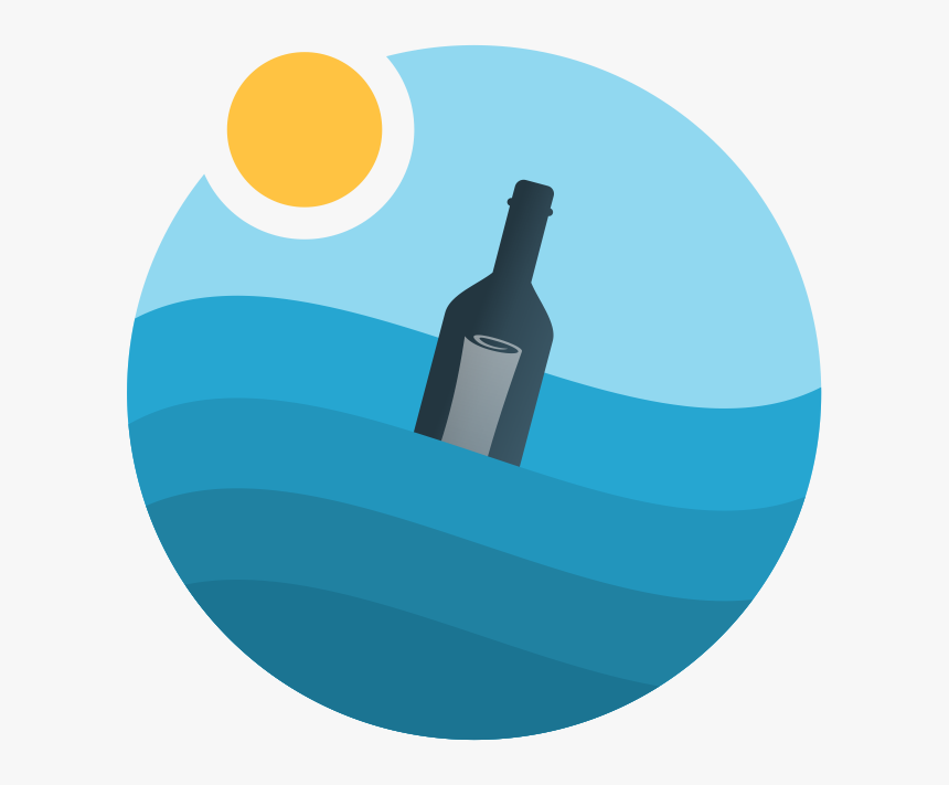 Message In A Bottle Icon Png, Transparent Png