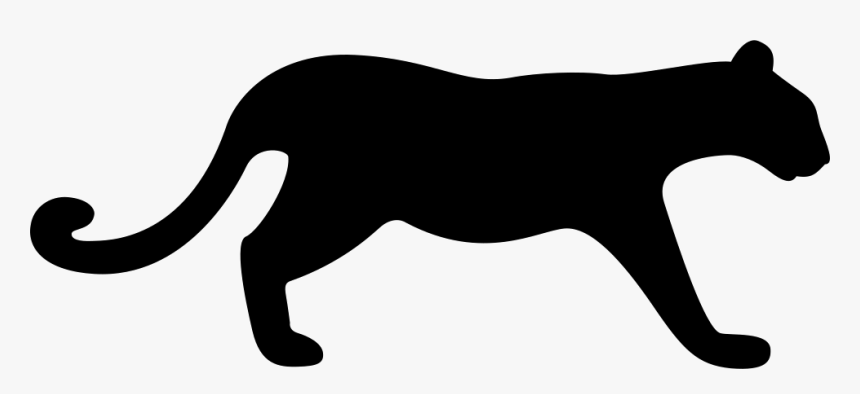 Png Icon Free - Cheetah Silhouette Clip Art, Transparent Png
