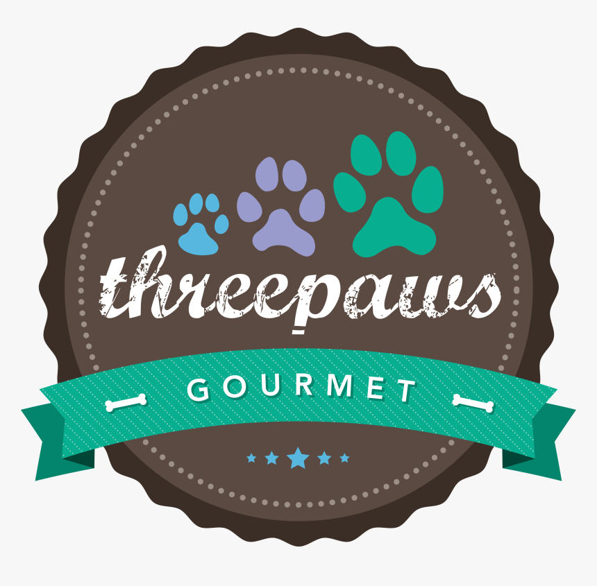 Threepaws Gourmet - Gourmet Dog Treats Logo, HD Png Download
