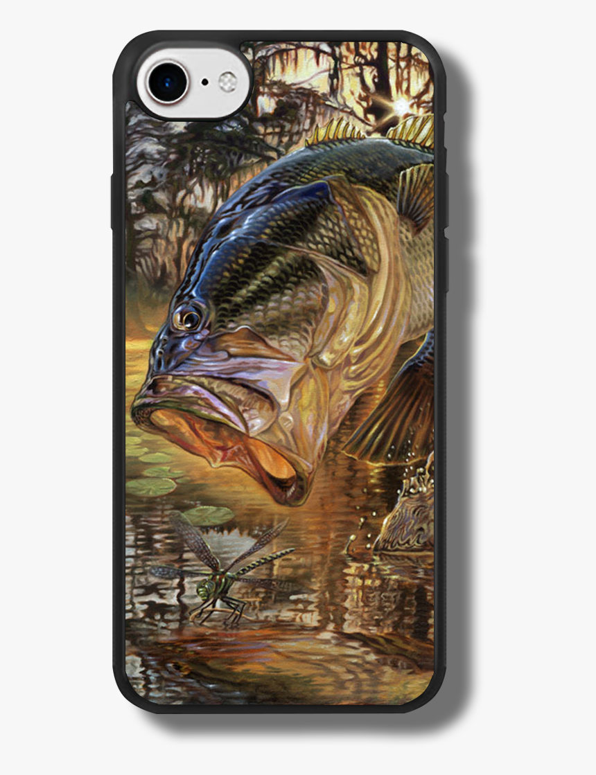 Iphone 7 Case Jason Mathias Art Largemouth Bass Marline - Largemouth Bass, HD Png Download