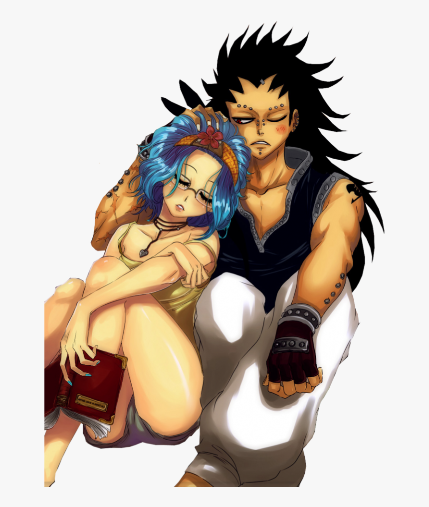 Lucy And Natsu And Gajeel And Levy, HD Png Download