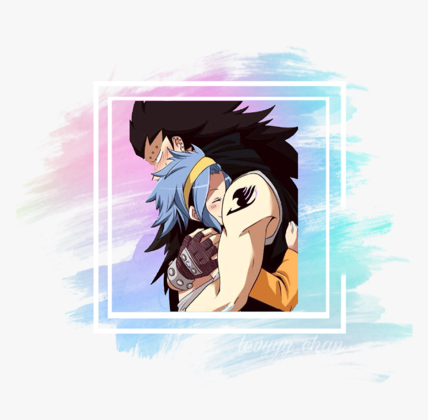 #levy #gajeel - Gajeel X Levy Hug, HD Png Download
