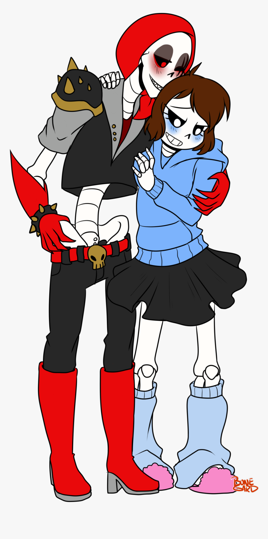 Papyrus Head Png , Png Download - Gendertale Sans And Papyrus, Transparent Png