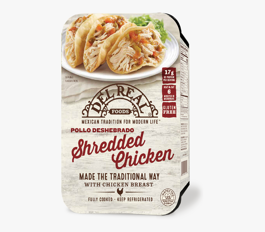 Del Real Pollo Deshebrado Shredded Chicken Breast, HD Png Download