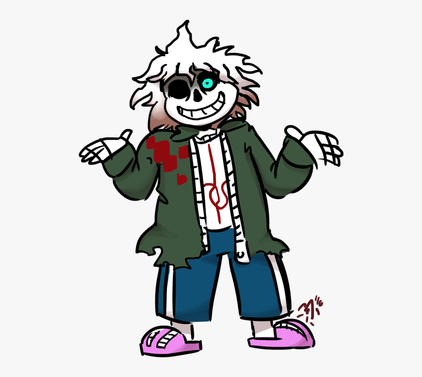 Sans And Komaeda Fusion, HD Png Download