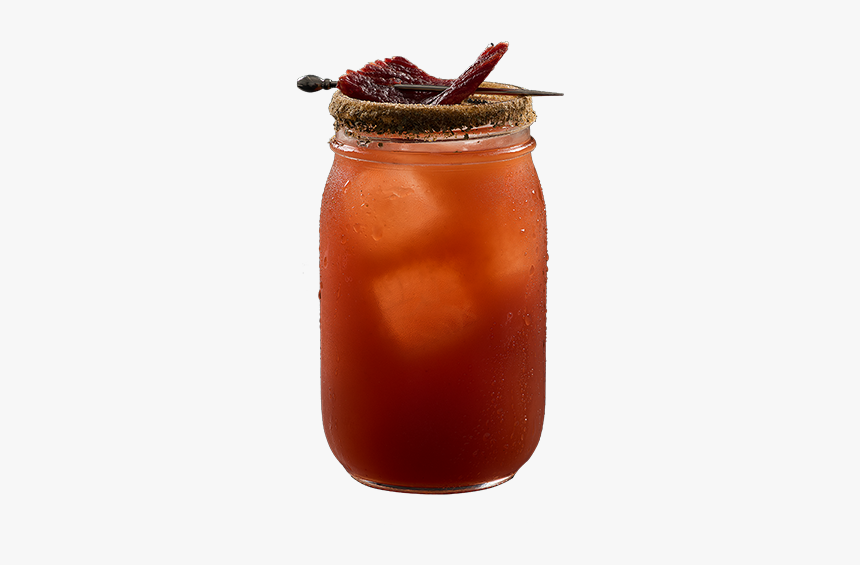 Caesar With Rye Whisky And Beef Jerky Garnish, HD Png Download
