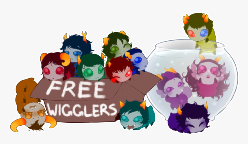 Tavros Nitram,homestuck,ms Paint Megido,vriska Serket,kanaya - Homestuck Wiggler, HD Png Download