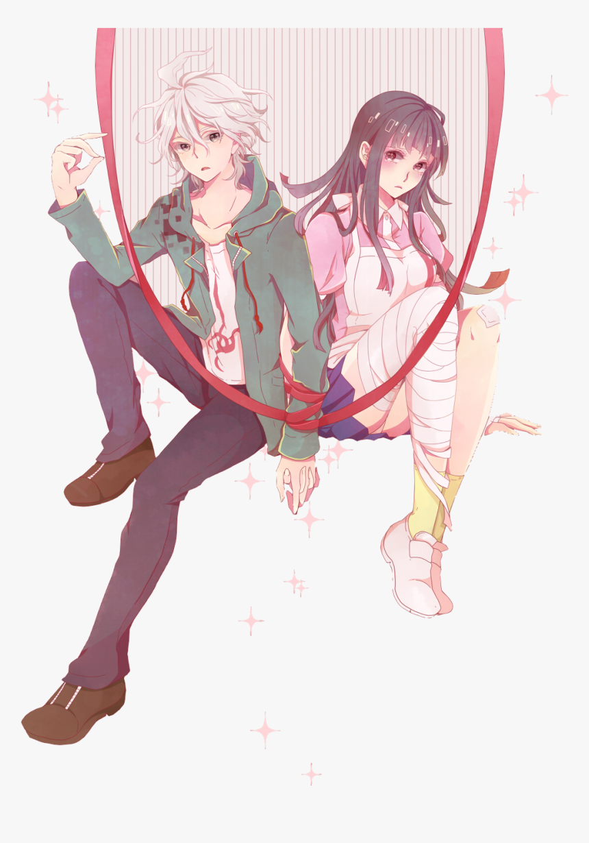 Nagito Komaeda And Mikan Tsumiki - Komaeda Mikan, HD Png Download