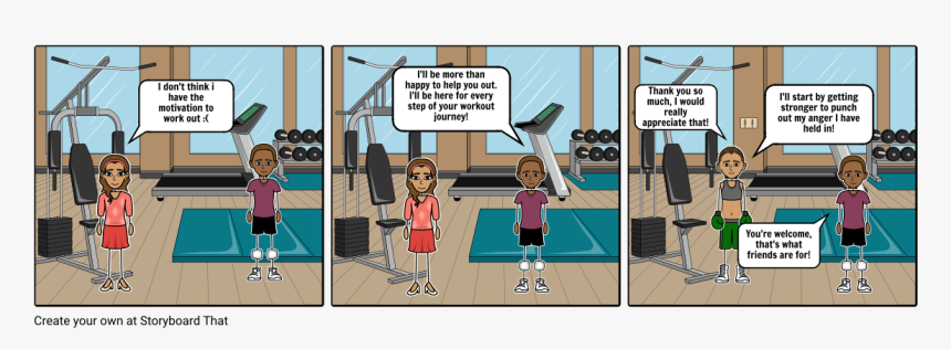 Storyboard For Fitness Gym, HD Png Download