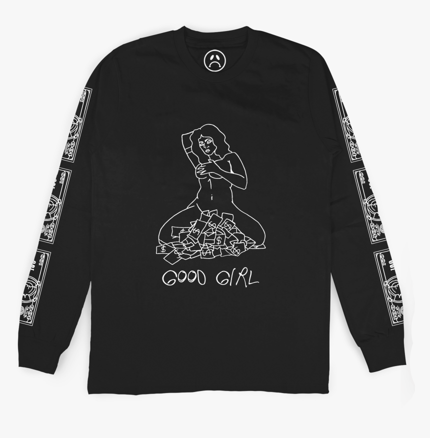 Long-sleeved T-shirt, HD Png Download