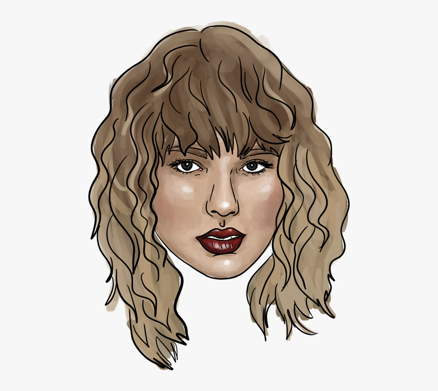 Taylor Swift Head Png - Illustration, Transparent Png