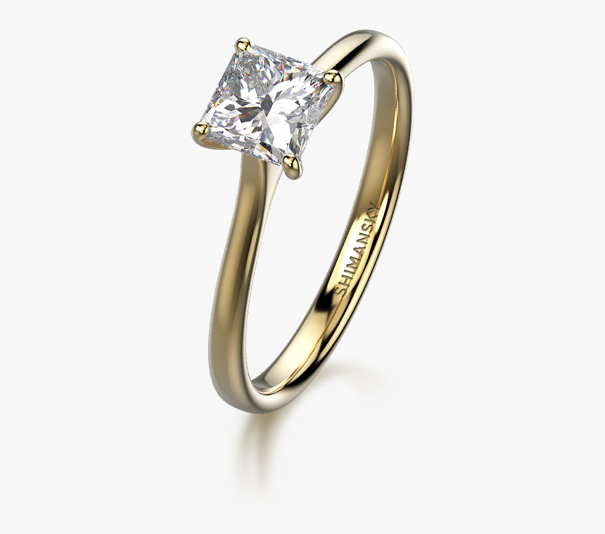My Girl Solitaire Ring 18k Yellow Gold - Pre-engagement Ring, HD Png Download