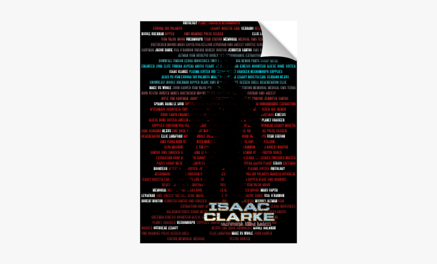 Isaac Clarke 1 Print - Graphic Design, HD Png Download
